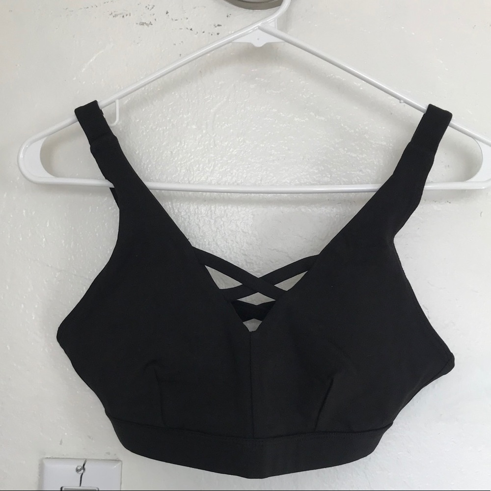 Pact Organic Black Criss Cross Bra